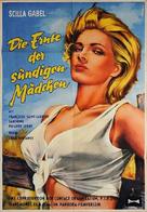 Les filles s&egrave;ment le vent - German Movie Poster (xs thumbnail)