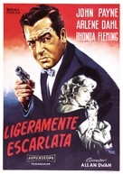 Slightly Scarlet - Spanish Movie Poster (xs thumbnail)