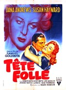 My Foolish Heart - French Movie Poster (xs thumbnail)