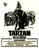 Tarzan Goes to India - Spanish Movie Poster (xs thumbnail)