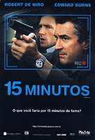 15 Minutes - Brazilian Movie Poster (xs thumbnail)