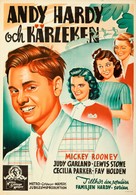 Love Finds Andy Hardy - Swedish Movie Poster (xs thumbnail)