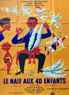 Na&iuml;f aux 40 enfants, Le - French Movie Poster (xs thumbnail)