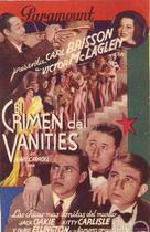 Murder at the Vanities - Spanish Movie Poster (xs thumbnail)