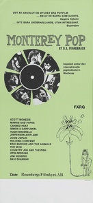 Monterey Pop - Swedish Movie Poster (xs thumbnail)