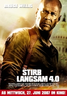 Live Free or Die Hard - German Movie Poster (xs thumbnail)