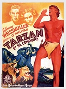 Tarzan and His Mate - French Movie Poster (xs thumbnail)