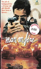 Man on Fire - British VHS movie cover (xs thumbnail)