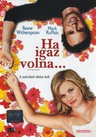Just Like Heaven - Hungarian Movie Cover (xs thumbnail)