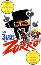 Le tre spade di Zorro - French VHS movie cover (xs thumbnail)