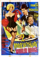 Due mattacchioni al Moulin Rouge - Italian Movie Poster (xs thumbnail)