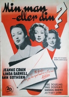 A Letter to Three Wives - Swedish Movie Poster (xs thumbnail)