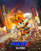 Sonic the Hedgehog 3 - Italian Movie Poster (xs thumbnail)