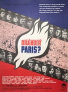Paris br&ucirc;le-t-il? - Danish Movie Poster (xs thumbnail)