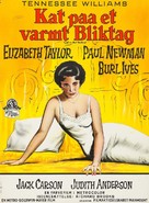 Cat on a Hot Tin Roof - Danish Movie Poster (xs thumbnail)