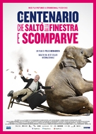 Hundra&aring;ringen som klev ut genom f&ouml;nstret och f&ouml;rsvann - Italian Movie Poster (xs thumbnail)