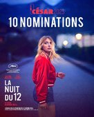 La nuit du 12 - French Movie Poster (xs thumbnail)