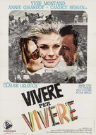 Vivre pour vivre - Italian Movie Poster (xs thumbnail)