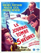 Le journal tombe &agrave; cinq heures - Belgian Movie Poster (xs thumbnail)