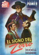 The Mark of Zorro - Spanish Movie Poster (xs thumbnail)