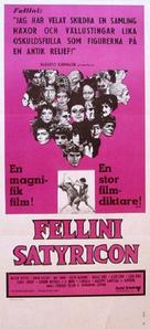 Fellini - Satyricon - Swedish Movie Poster (xs thumbnail)