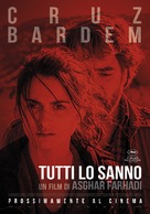 Todos lo saben - Italian Movie Poster (xs thumbnail)