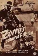 Zorro&#039;s Black Whip - German poster (xs thumbnail)