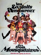 Die Sexabenteuer der drei Musketiere - French Movie Poster (xs thumbnail)