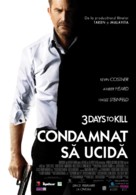 3 Days to Kill - Romanian Movie Poster (xs thumbnail)