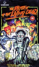 The Return of the Living Dead - British VHS movie cover (xs thumbnail)
