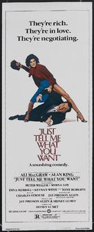 Just Tell Me What You Want - Movie Poster (xs thumbnail)
