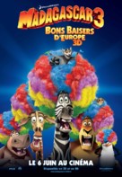 Madagascar 3: Europe&#039;s Most Wanted - French Movie Poster (xs thumbnail)