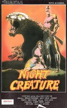 Night Creature - Finnish VHS movie cover (xs thumbnail)