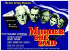 Murder She Said - British Movie Poster (xs thumbnail)