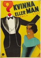 La femme en homme - Swedish Movie Poster (xs thumbnail)