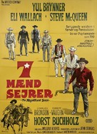 The Magnificent Seven - Danish Movie Poster (xs thumbnail)