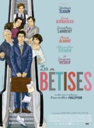 Les b&ecirc;tises - French Movie Poster (xs thumbnail)