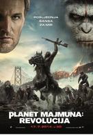 Dawn of the Planet of the Apes - Croatian Movie Poster (xs thumbnail)