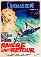 River of No Return - French Re-release movie poster (xs thumbnail)