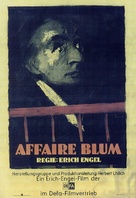 Affaire Blum - German Movie Poster (xs thumbnail)