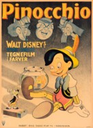 Pinocchio - Danish Movie Poster (xs thumbnail)