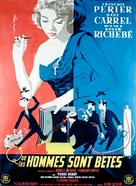 Que les hommes sont b&ecirc;tes - French Movie Poster (xs thumbnail)