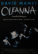 Oleanna - German Movie Poster (xs thumbnail)