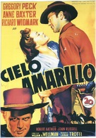 Yellow Sky - Spanish Movie Poster (xs thumbnail)