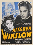 The Winslow Boy - Danish Movie Poster (xs thumbnail)
