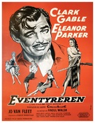 The King and Four Queens - Danish Movie Poster (xs thumbnail)