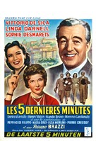 Gli ultimi cinque minuti - Belgian Movie Poster (xs thumbnail)