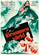 One Million B.C. - Swedish Movie Poster (xs thumbnail)