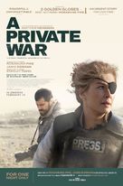 A Private War - British Movie Poster (xs thumbnail)
