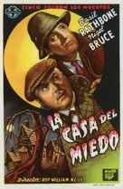 The House of Fear - Spanish Movie Poster (xs thumbnail)